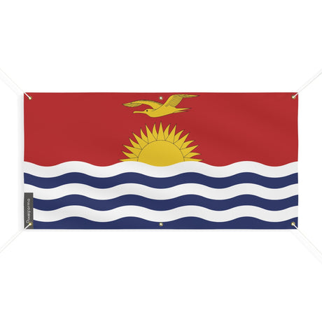 Drapeau des Kiribati 6 Oeillets en plusieurs tailles - Pixelforma 