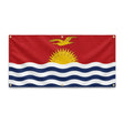 Drapeau kiribati polyester résistant avec 6 œillets durable