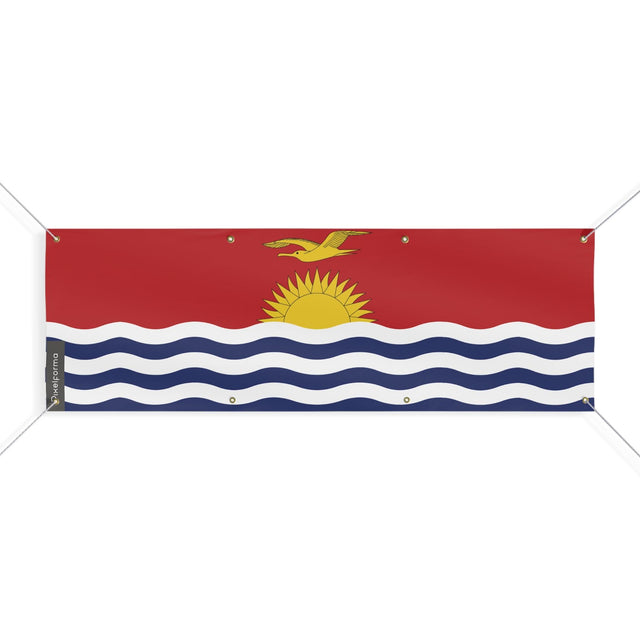 Drapeau des Kiribati 8 Oeillets en plusieurs tailles - Pixelforma 