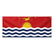 Drapeau kiribati résistant en polyester avec œillets