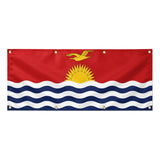 Drapeau kiribati résistant en polyester avec œillets