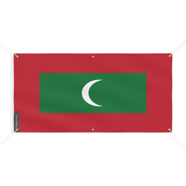 Drapeau des Maldives 6 Oeillets en plusieurs tailles - Pixelforma