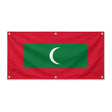 Drapeau maldives polyester résistant avec œillets robustes
