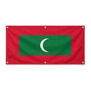 Drapeau maldives polyester résistant avec œillets robustes