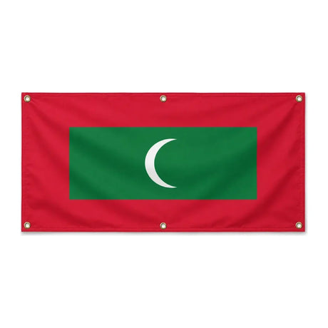 Drapeau maldives polyester résistant avec œillets robustes