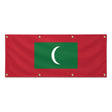 Drapeau maldives polyester résistant pour usage extérieur