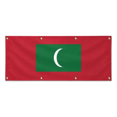 Drapeau maldives polyester résistant pour usage extérieur