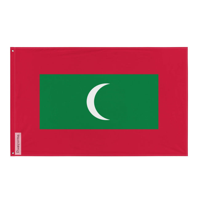 Drapeau des Maldives en plusieurs tailles 100 % polyester Imprimer avec Double ourlet - Pixelforma