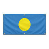Drapeau palaos polyester résistant aux intempéries 6 œillets