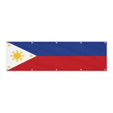 Drapeau des Philippines grand format XL en polyester avec dix œillets