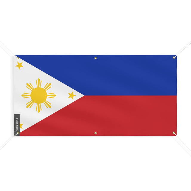 Drapeau des Philippines 6 Oeillets en plusieurs tailles - Pixelforma 