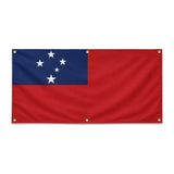 Drapeau samoa polyester résistant aux intempéries 6 œillets