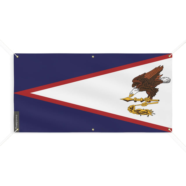 Drapeau des Samoa américaines 6 Oeillets en plusieurs tailles - Pixelforma 