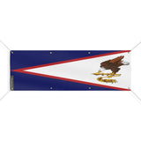 Drapeau des Samoa américaines 8 Oeillets en Plusieurs Tailles (L) - Pixelforma 