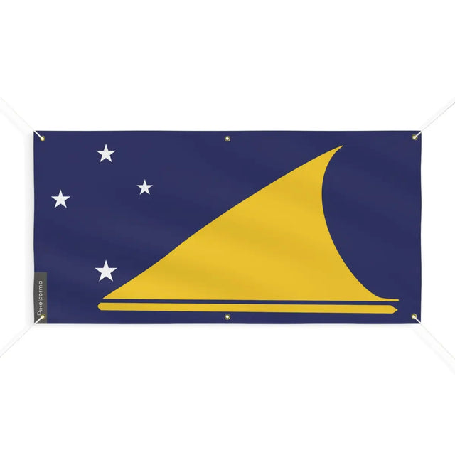 Drapeau des Tokelau 6 Oeillets en Plusieurs Tailles (M) - Pixelforma 