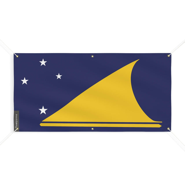 Drapeau des Tokelau 6 Oeillets en plusieurs tailles - Pixelforma 