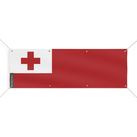Drapeau des Tonga 8 Oeillets en plusieurs tailles - Pixelforma 