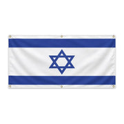 Drapeau israël polyester résistant aux intempéries 6 œillets