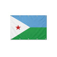 Drapeau de Djibouti format S en polyester avec dix œillets