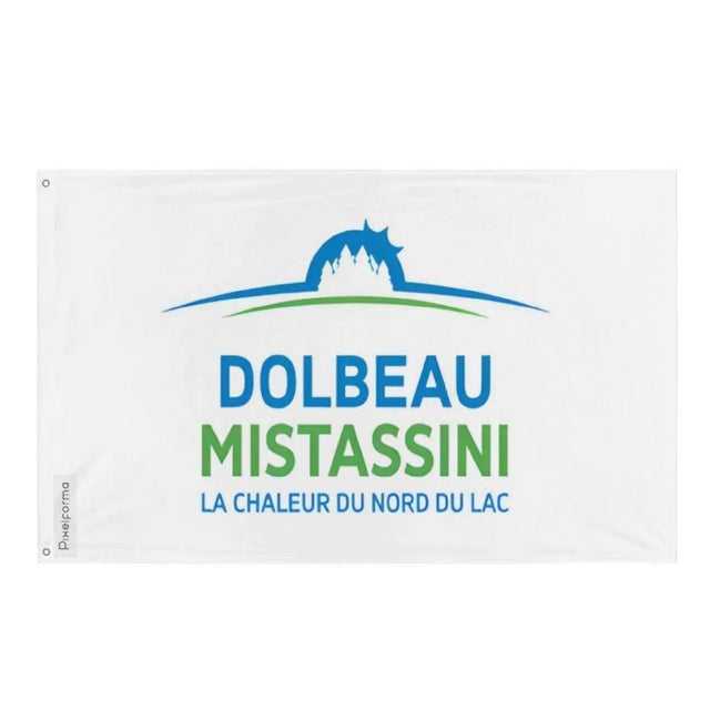 Drapeau dolbeau-mistassini plusieurs tailles en polyester - pixelforma