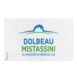 Drapeau dolbeau-mistassini polyester œillets à gauche