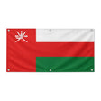 Drapeau oman polyester résistant aux intempéries 6 œillets