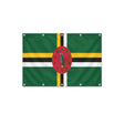 Drapeau de la Dominique format S en polyester avec dix œillets