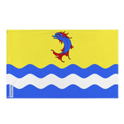 Drapeau drôme polyester résistant avec œillets à gauche
