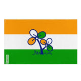 Drapeau du All India Trinamool Congress en plusieurs tailles 100 % polyester Imprimer avec Double ourlet - Pixelforma 