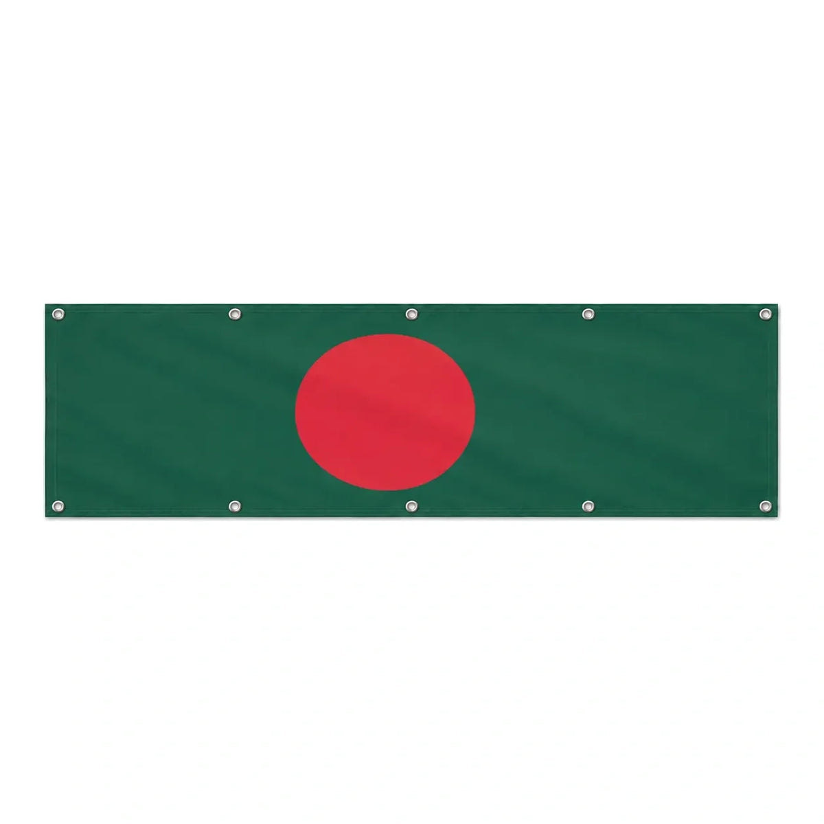 Drapeau du Bangladesh grand format XL en polyester avec dix œillets
