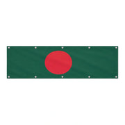 Drapeau du Bangladesh grand format XL en polyester avec dix œillets