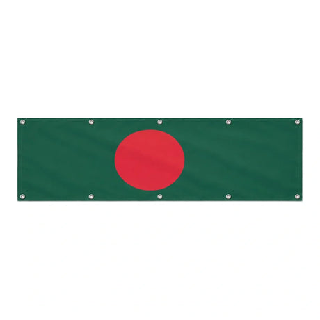 Drapeau du Bangladesh grand format XL en polyester avec dix œillets