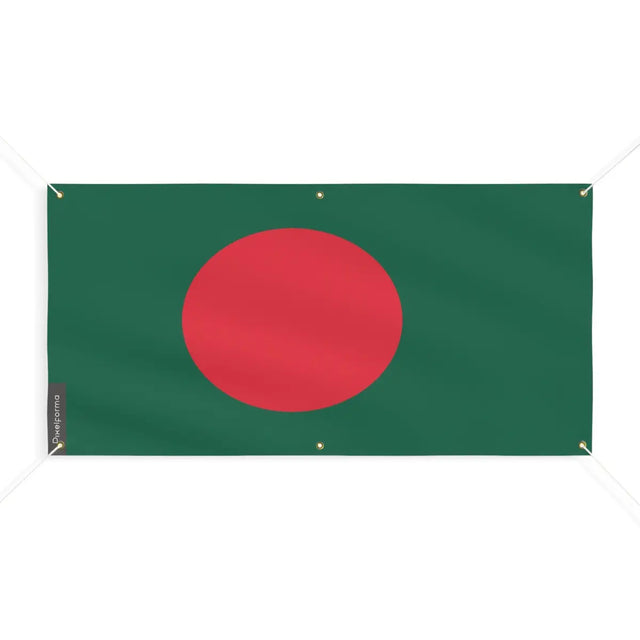 Drapeau du Bangladesh 6 Oeillets en Plusieurs Tailles (M) - Pixelforma 