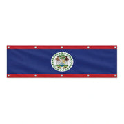 Drapeau du Belize grand format XL en polyester avec dix œillets