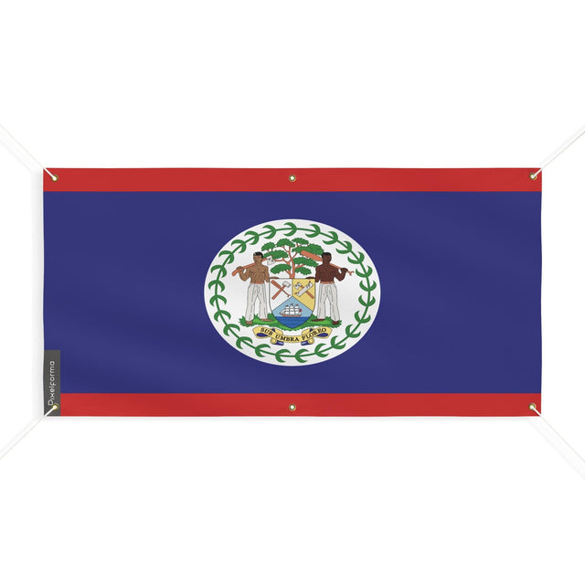 Drapeau du Belize 6 Oeillets en plusieurs tailles - Pixelforma