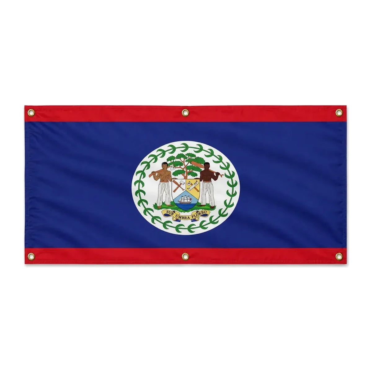 Drapeau belize polyester résistant avec œillets renforcés
