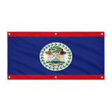 Drapeau belize polyester résistant avec œillets renforcés