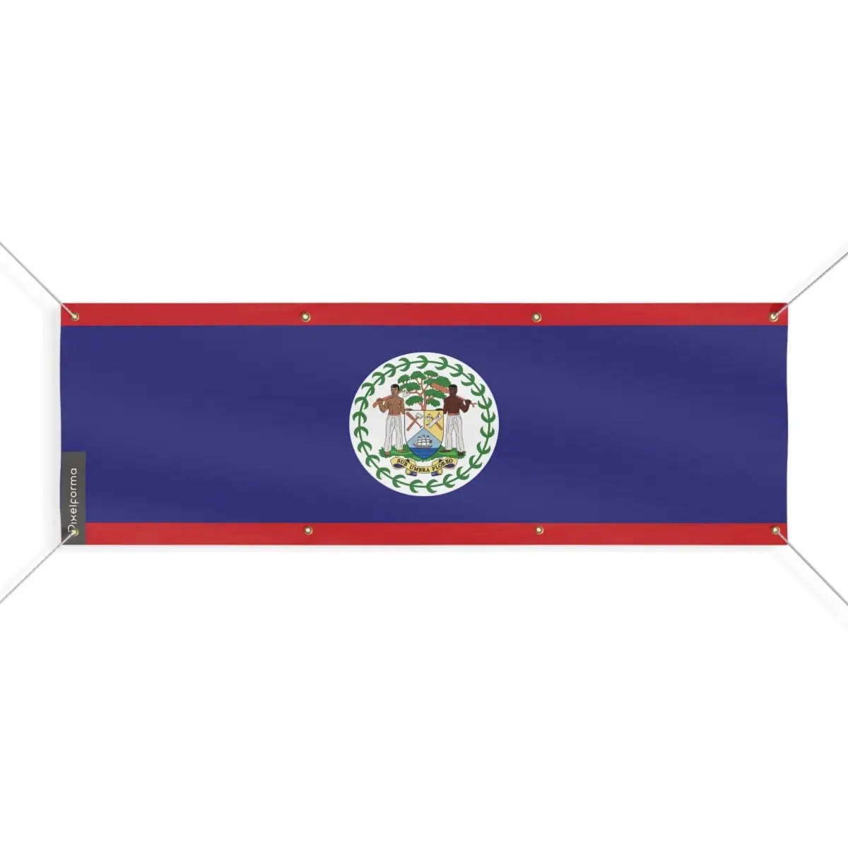 Drapeau du Belize 8 Oeillets en Plusieurs Tailles (L) - Pixelforma 