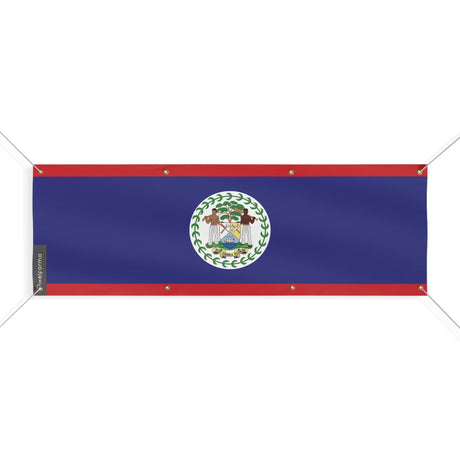 Drapeau du Belize 8 Oeillets en plusieurs tailles - Pixelforma