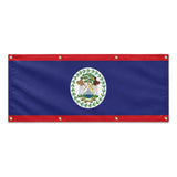 Drapeau belize polyester résistant usage extérieur prolongé