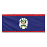 Drapeau belize polyester résistant usage extérieur prolongé
