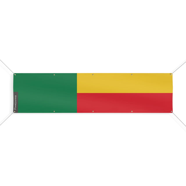 Drapeau du Bénin 10 Oeillets en plusieurs tailles - Pixelforma 