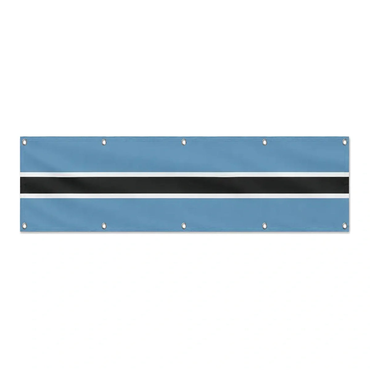 Drapeau du Botswana grand format XL en polyester avec dix œillets