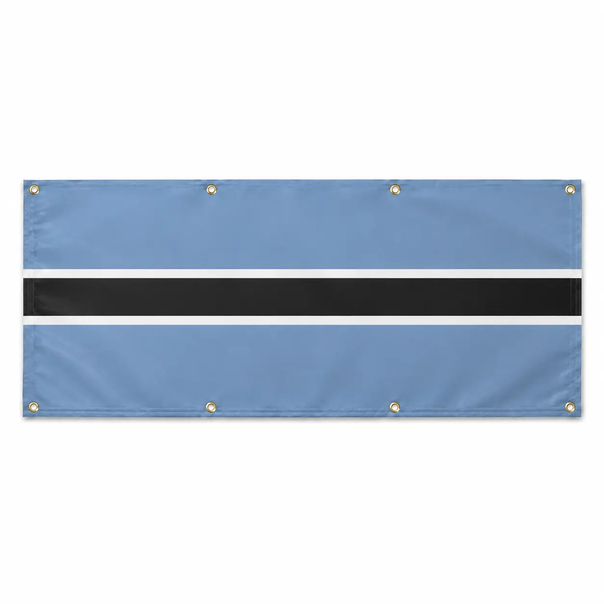 Drapeau botswana polyester résistant avec huit œillets