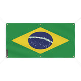 Drapeau du Brésil 6 Oeillets en plusieurs tailles - Pixelforma 