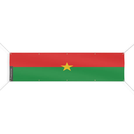 Drapeau du Burkina Faso 10 Oeillets en plusieurs tailles - Pixelforma 