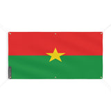 Drapeau du Burkina Faso 6 Oeillets en plusieurs tailles - Pixelforma 