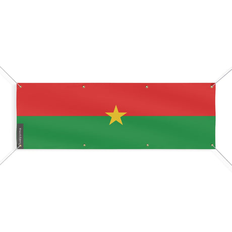 Drapeau du Burkina Faso 8 Oeillets en plusieurs tailles - Pixelforma