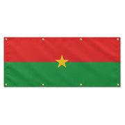 Drapeau burkina faso polyester résistant aux intempéries