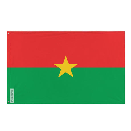 Drapeau du Burkina Faso en plusieurs tailles 100 % polyester Imprimer avec Double ourlet - Pixelforma